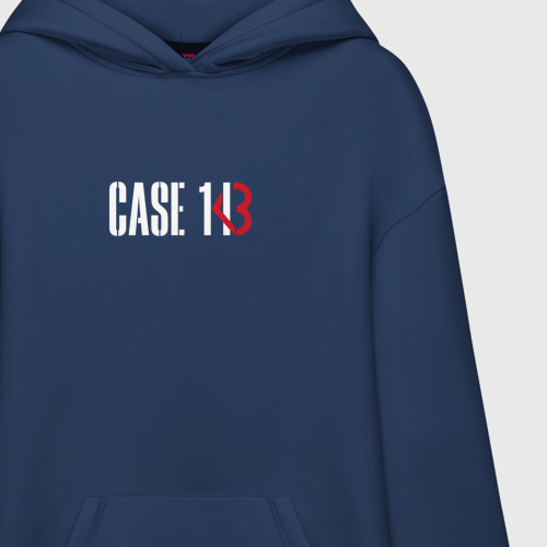 Худи SuperOversize хлопок Case 143, цвет темно-синий - фото 3