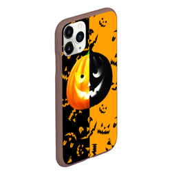 Чехол для iPhone 11 Pro Max матовый Тыква на Хэллоуин - фото 2