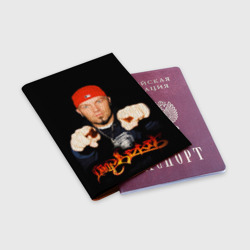 Обложка для паспорта матовая кожа Limp Bizkit fingers  - фото 2