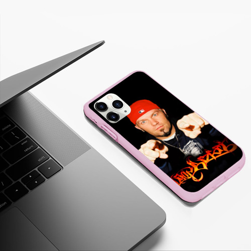 Чехол для iPhone 11 Pro Max матовый Limp Bizkit, цвет розовый - фото 5