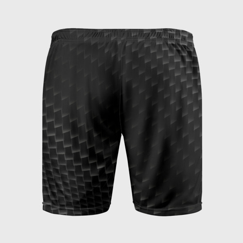 Мужские шорты спортивные Infiniti карбоновый фон, цвет 3D печать - фото 2