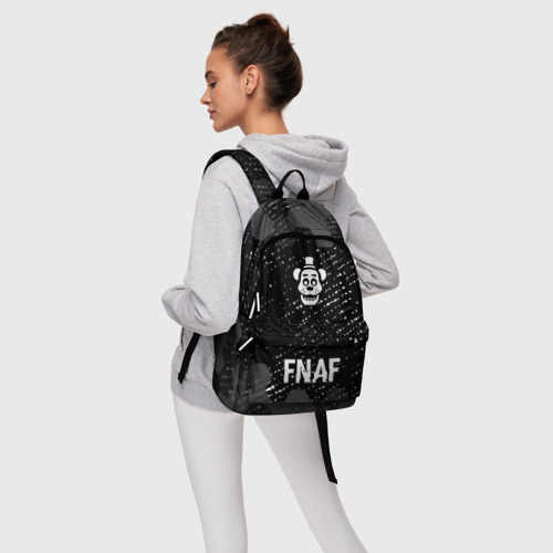 Рюкзак 3D FNAF glitch на темном фоне: символ, надпись - фото 5
