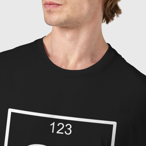Мужская футболка хлопок Ой элемент неожиданности химия, цвет черный - фото 6