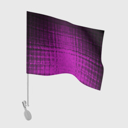 Флаг для автомобиля Абстрактный мозаичный темный бордовый узор