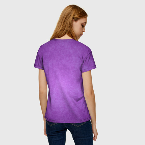 Женская футболка 3D с принтом Pachyrhynchus congestus - тип 4, вид сзади #2