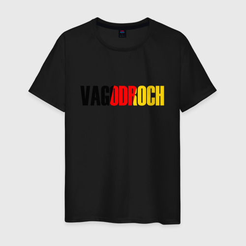 Мужская футболка хлопок Vagodroch, цвет черный