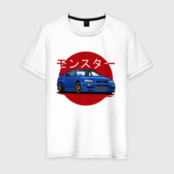 Мужская футболка хлопок Nissan Skyline R34 GT-R