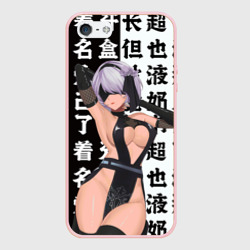 Чехол для iPhone 5/5S матовый 2b в шикарном платье - Nier Automata