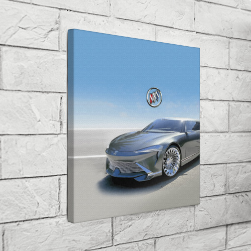 Холст квадратный Buick concept в пустыне, цвет 3D печать - фото 3