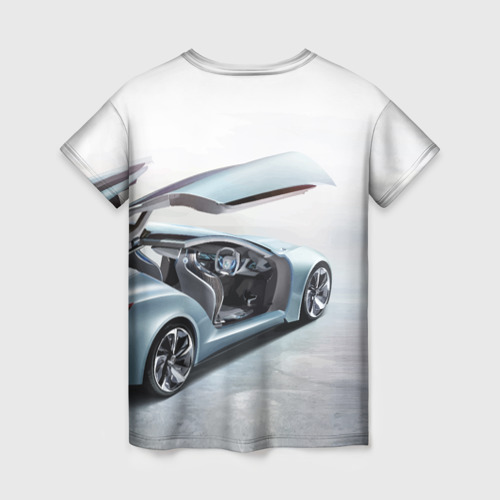 Женская футболка 3D с принтом Buick Riviera Concept, вид сзади #1