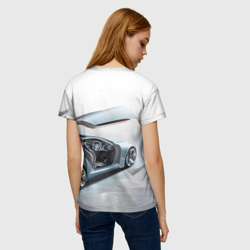 Женская футболка 3D с принтом Buick Riviera Concept, вид сзади #2