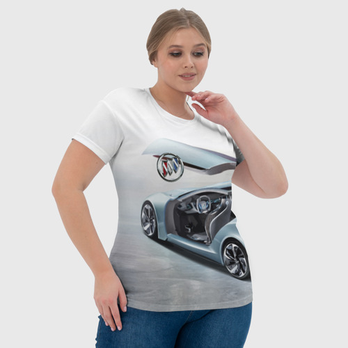 Женская футболка 3D с принтом Buick Riviera Concept, фото #4