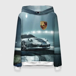 Женская толстовка 3D Porsche - racing route - motorsport