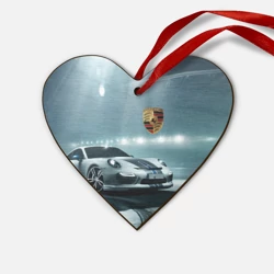 Деревянная игрушка Сердце Porsche - racing route - motorsport