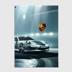 Постер Porsche - racing route - motorsport