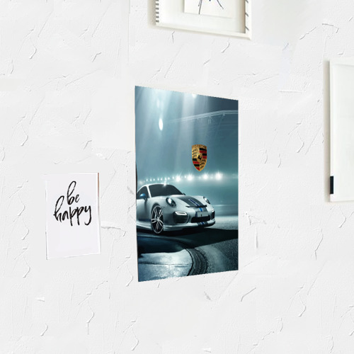 Постер Porsche - racing route - motorsport - фото 3