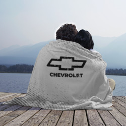 Плед 3D Chevrolet с потертостями на светлом фоне - фото 2