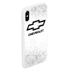 Чехол для iPhone XS Max матовый Chevrolet с потертостями на светлом фоне - фото 2