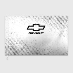 Флаг 3D Chevrolet с потертостями на светлом фоне