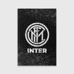 Обложка для паспорта матовая кожа Inter с потертостями на темном фоне