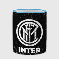 Кружка с полной запечаткой Inter с потертостями на темном фоне - фото 2