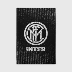 Обложка для автодокументов Inter с потертостями на темном фоне