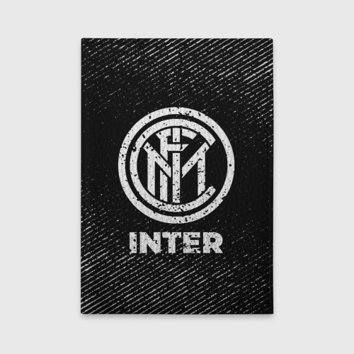 Обложка для автодокументов Inter с потертостями на темном фоне