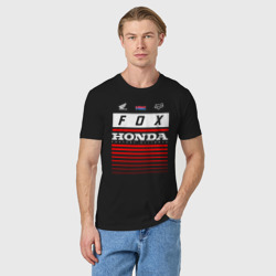Мужская футболка хлопок Honda racing - фото 2