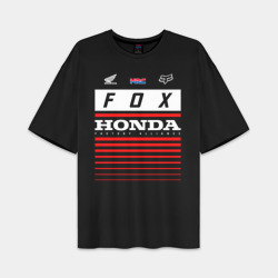 Женская футболка Oversize хлопок premium Honda racing