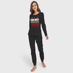 Женская пижама с лонгсливом хлопок Honda racing - фото 2