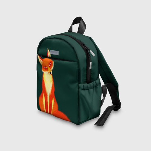 Детский рюкзак 3D с принтом Лиса, вид сбоку #3