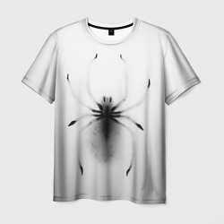 Мужская футболка 3D Взгляд снизу паук