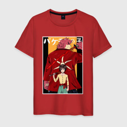 Мужская футболка хлопок Kumatetsu and Ren art