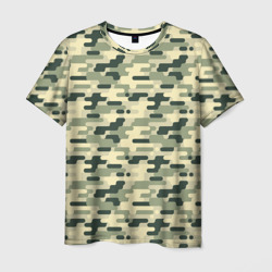 Камуфляж танковый мелкий – Мужская футболка 3D с принтом купить со скидкой в -26%