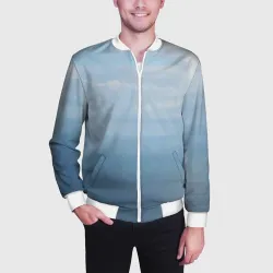 Мужской бомбер 3D Крымское море - фото 2