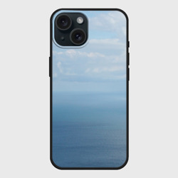 Чехол силиконовый для Apple iPhone 15 матовый Крымское море