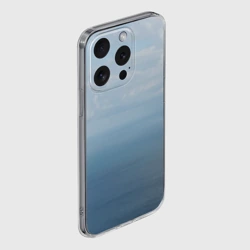 Чехол для iPhone 15 Pro Max силиконовый с защитой камеры Крымское море - фото 2