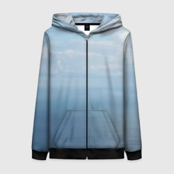 Женская толстовка 3D на молнии Крымское море