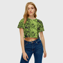 Женская футболка Crop-top 3D Камуфляж M-84 - фото 2