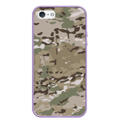 Чехол для iPhone 5/5S матовый Камуфляж Multicam