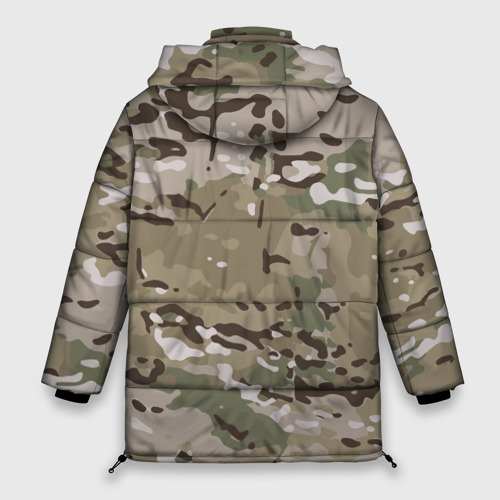 Женская зимняя куртка Oversize Камуфляж Multicam, цвет черный - фото 2