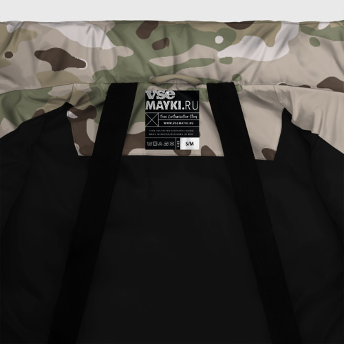 Женская зимняя куртка Oversize Камуфляж Multicam, цвет черный - фото 7