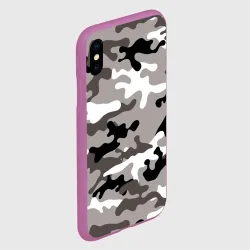 Чехол для iPhone XS Max матовый Камуфляж Urban крупный - фото 3