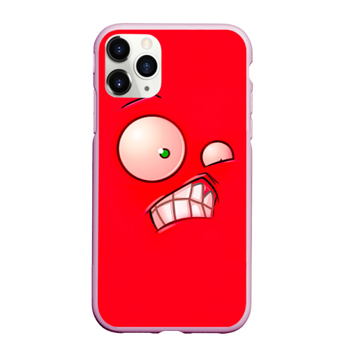 Чехол для iPhone 11 Pro Max матовый Plants vs Zombies - Перчик, цвет розовый