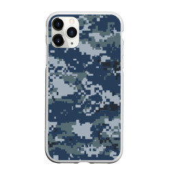 Чехол для iPhone 11 Pro матовый Камуфляж Росгвардия цифра