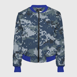 Женский бомбер 3D Камуфляж Росгвардия цифра