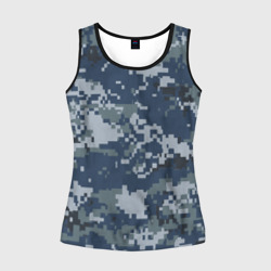 Женская майка 3D Камуфляж Росгвардия цифра