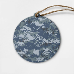 Деревянная игрушка круг Камуфляж Росгвардия цифра