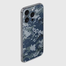 Чехол для iPhone 15 Pro Max силиконовый с защитой камеры Камуфляж Росгвардия цифра - фото 2