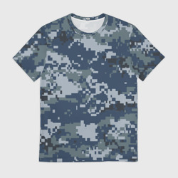 Мужская футболка 3D Камуфляж Росгвардия цифра